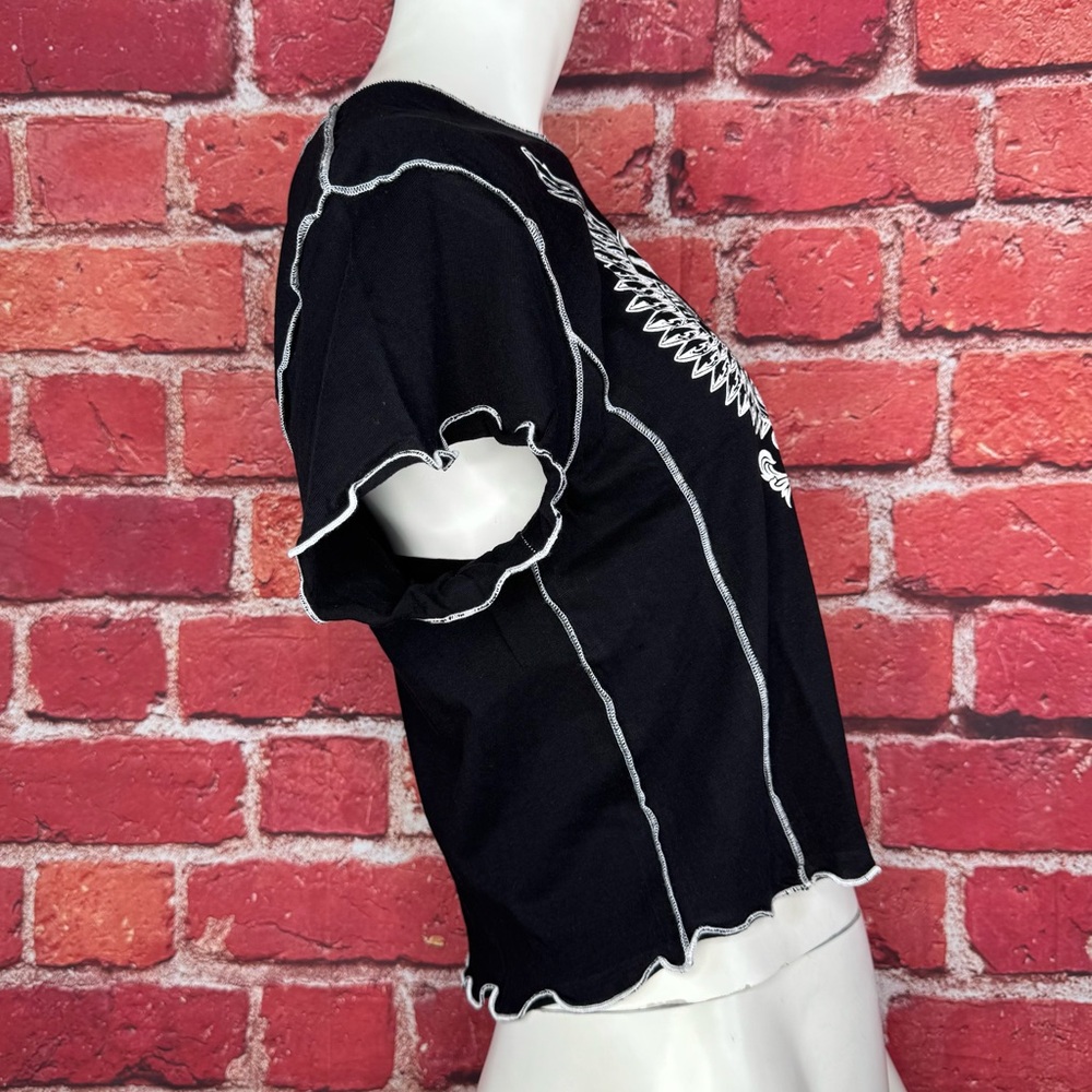 Affliction Women’s Graphic Baby Tee -Size: XL -NWOT - Picture 6 of 11